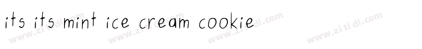 its its mint ice cream cookie sandwiches字体转换